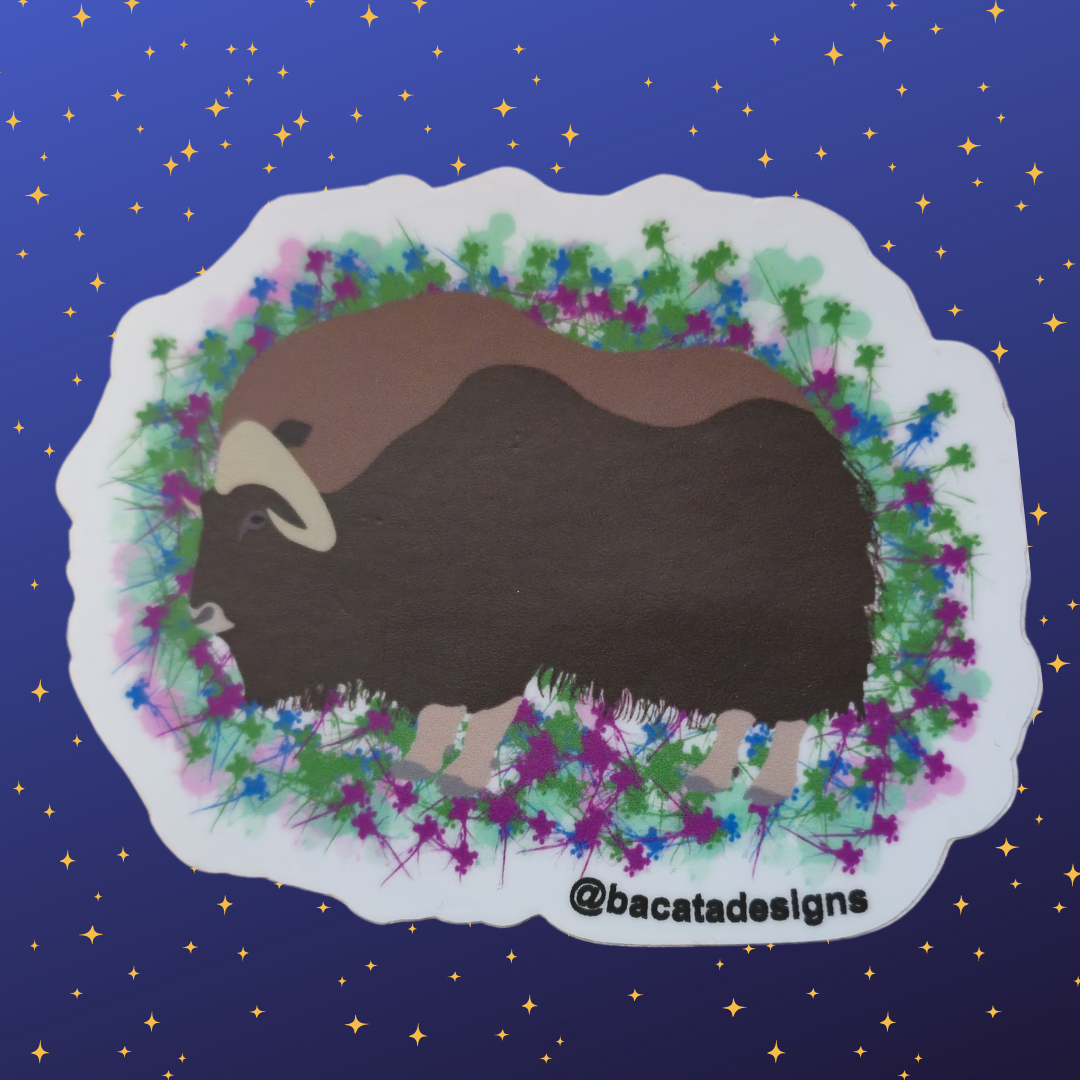 Muskox sticker